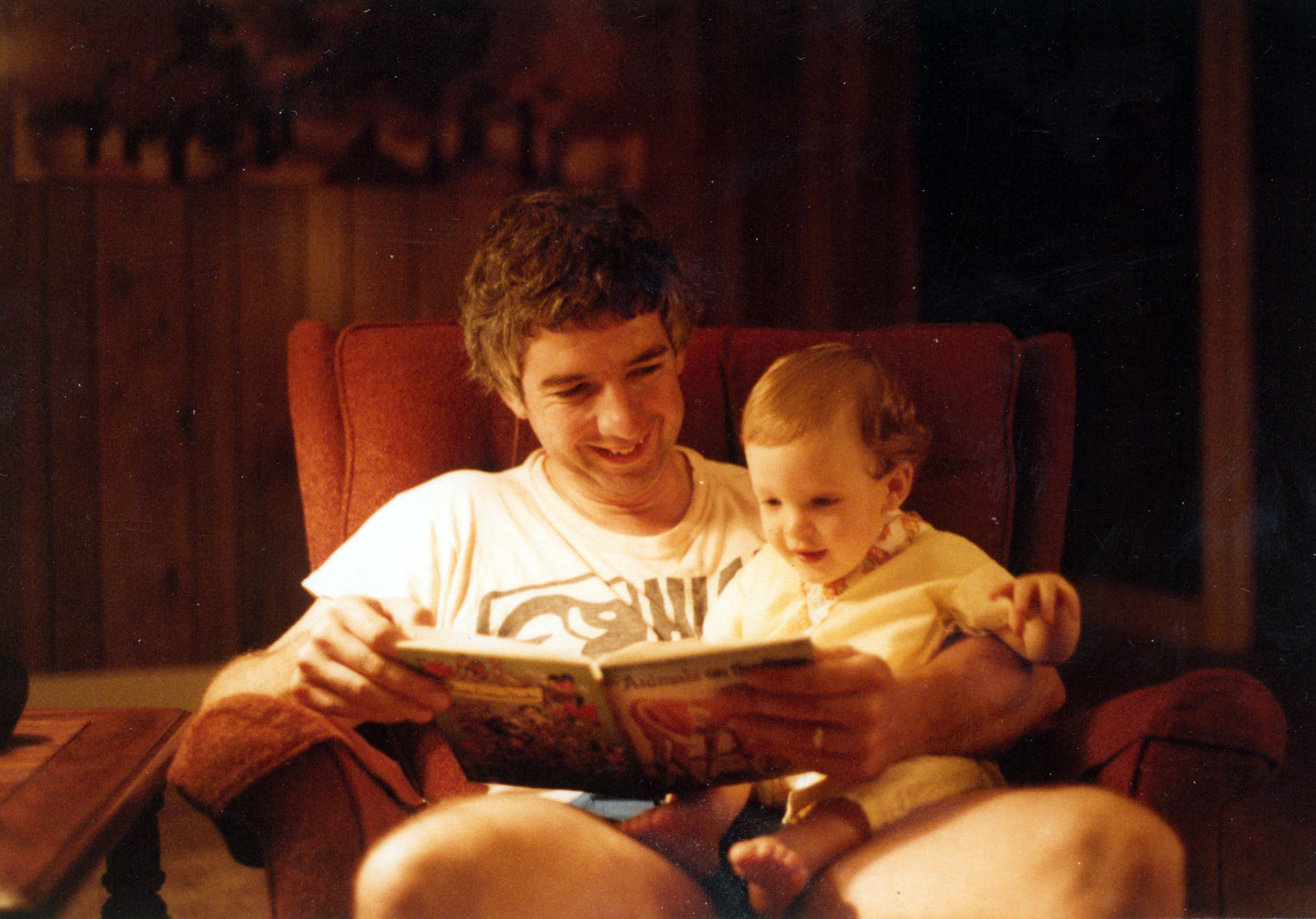 Dave reading to Jonathan