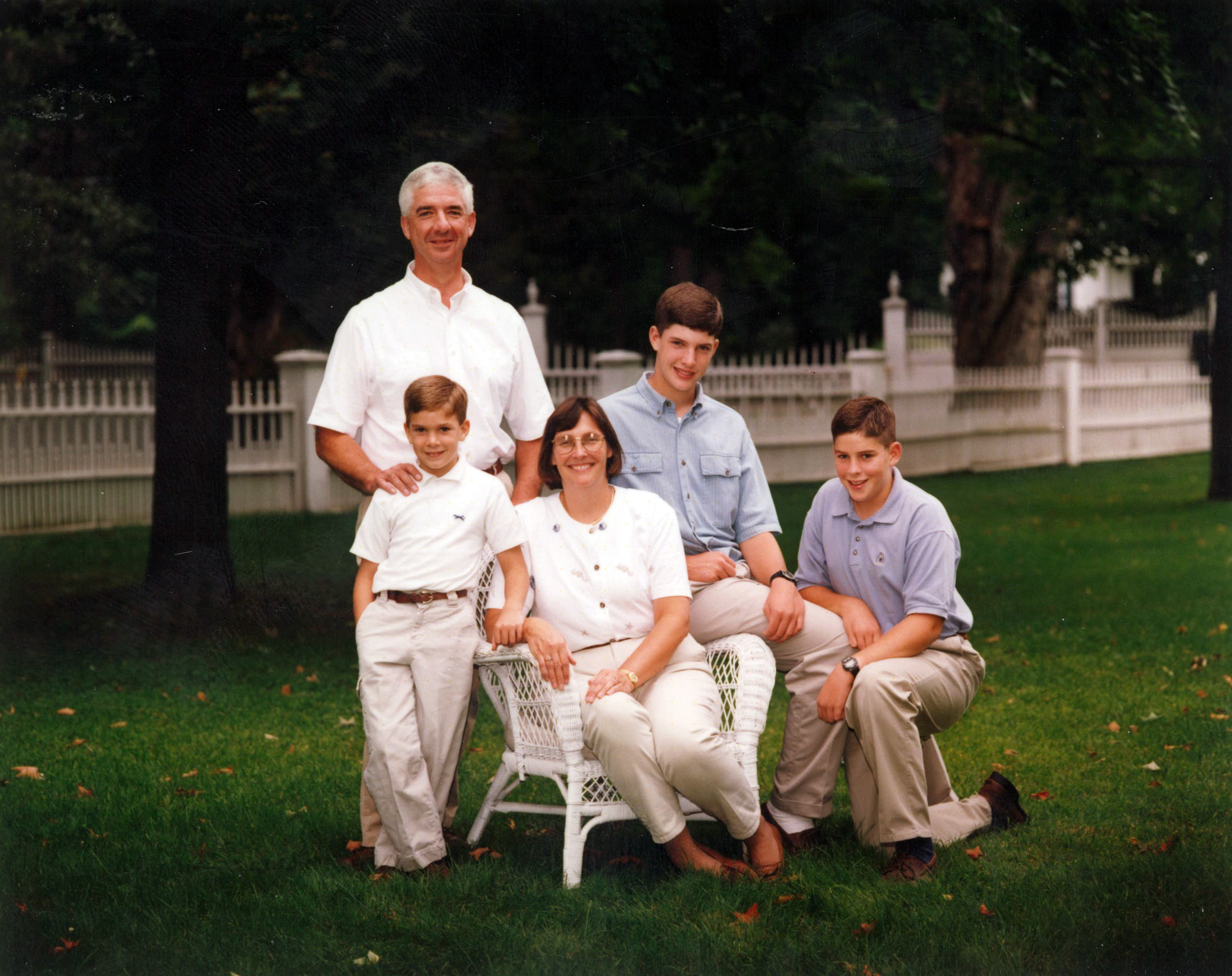 Family portrait on Watertown Green