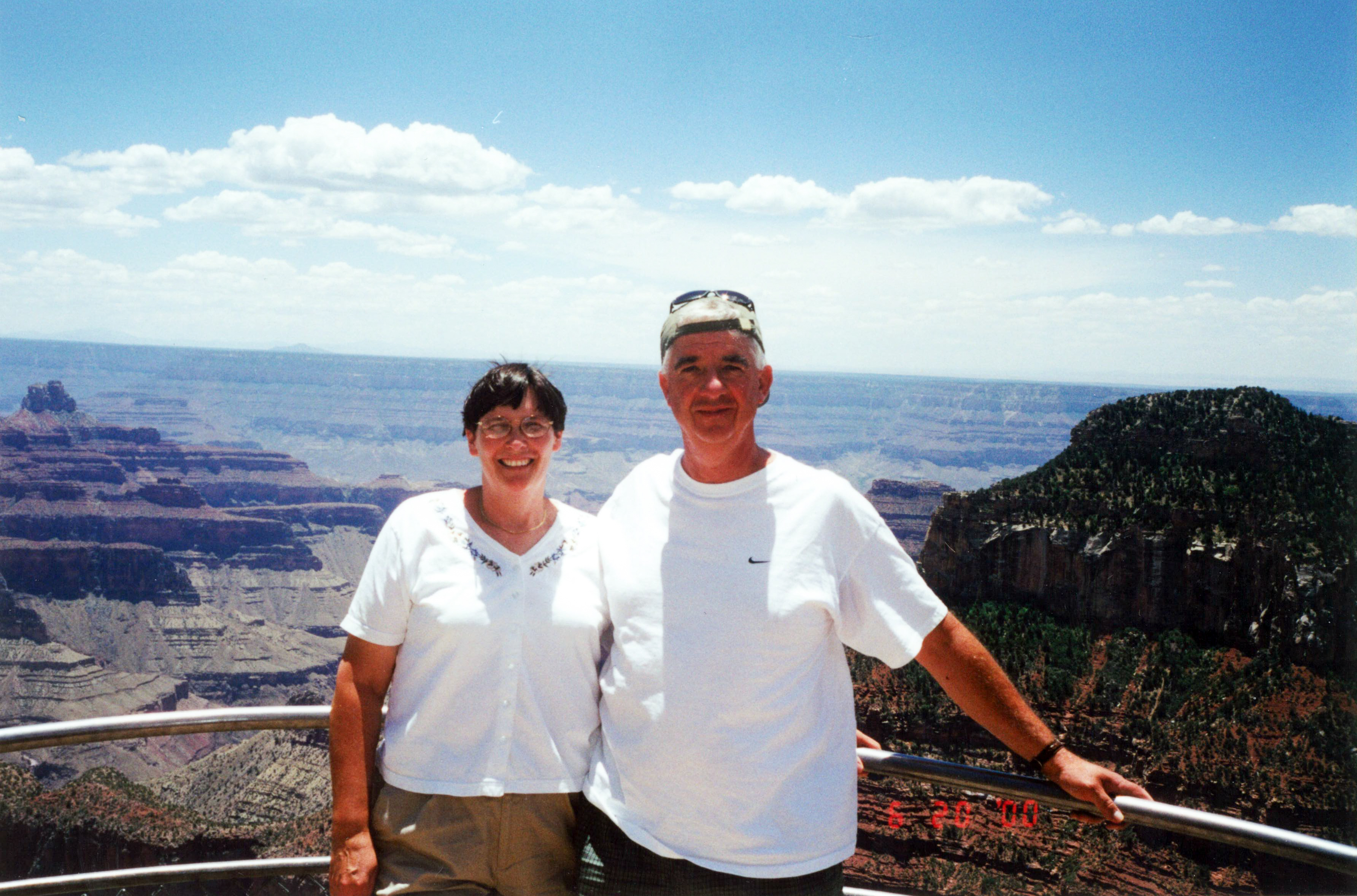 Dave and Kathy at the Grand Canyon