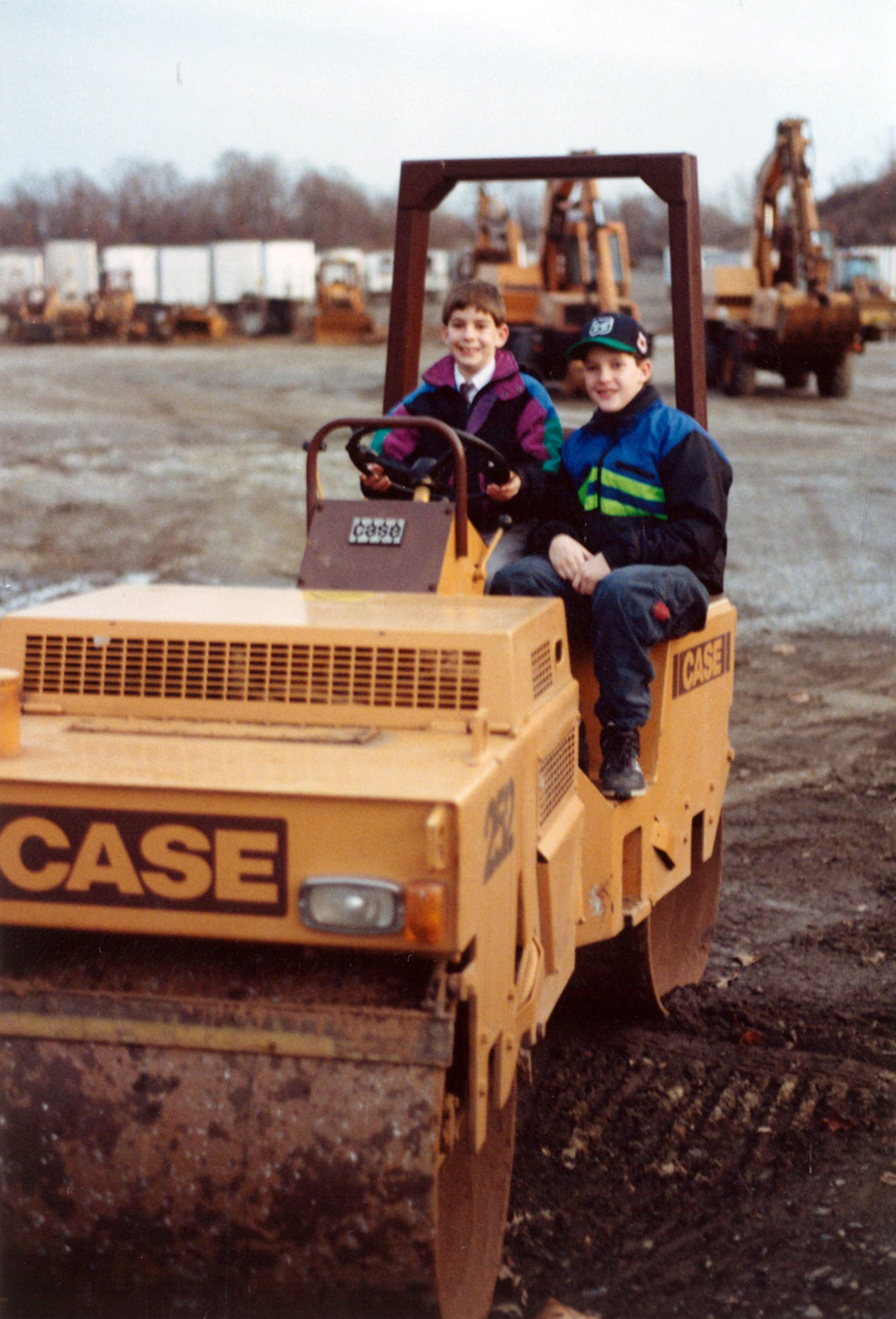 Jon and Dan at Dave's work